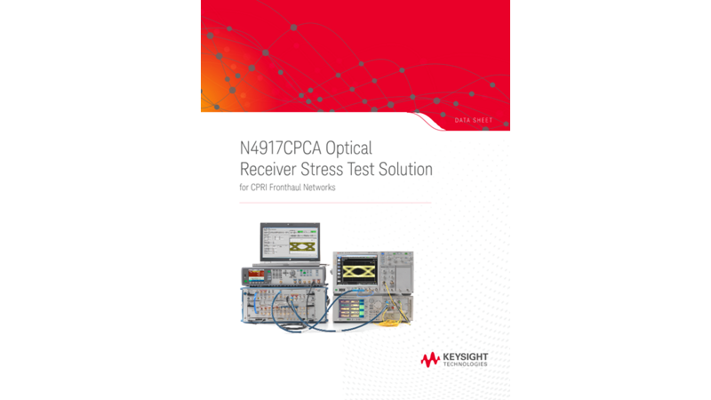 N4917CPCA Optical Receiver Stress Test Solution